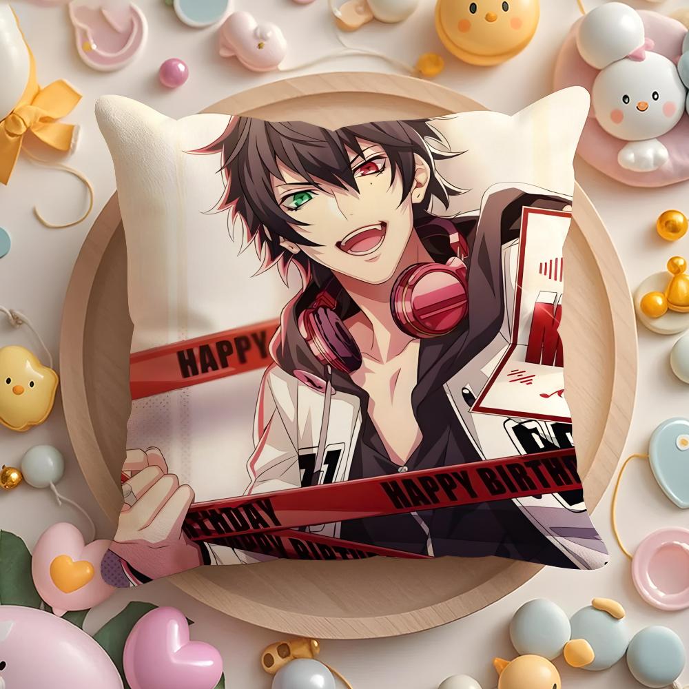 H-Hypnosis Mic cartoon Cushion Cover Home & Car Multi-Scene Pillow Cover - Reversible, Soft & Durable for Daily Use