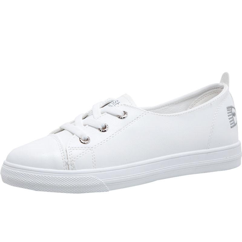 Sommer Flate Hvite Sko Nye Damesko Hvite Boardsko Lerret Allsidige Sport Sommer Tynn Versjon