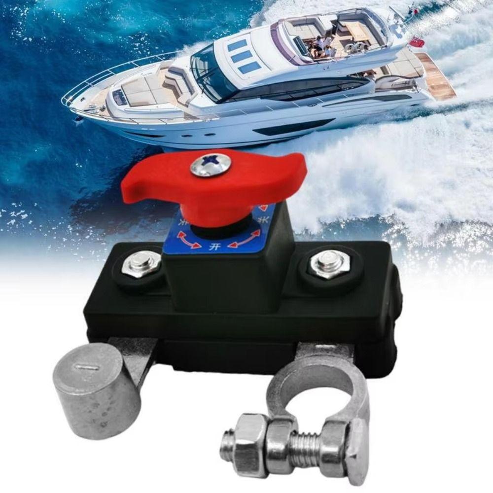 Quick Cut-off Car Battery Disconnect Switch 12V/24V Anti-leakage Switch for RV/ATV/Car/Boat