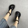 Spring Summer Big Round Head Foot Ring Cave Sandals Flat Bottom Back Zipper Flat Bottom Patch Cool Boots Women