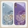 Gradient colored flowers For Samsung A01 A02 03 Core 04 05 06 10 12 13 14 5G 15 16 M02 12 Note 8 9 10 20 glass Ultra phone case