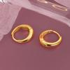 S925 Sterling Silver Minimalist Geometric Hoop Earrings Versatile Female Ear Buckles for Party Personalized Silver Jewelry