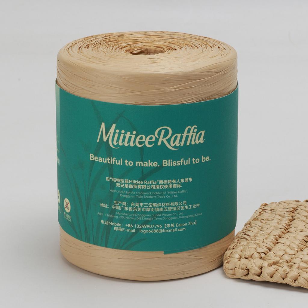 MT001-MT087 Natural Raffia Yarn For Wrapping Knit Wire Natural Color Matte Texture Raffia Paper Ribbons For Hat DIY Decoration