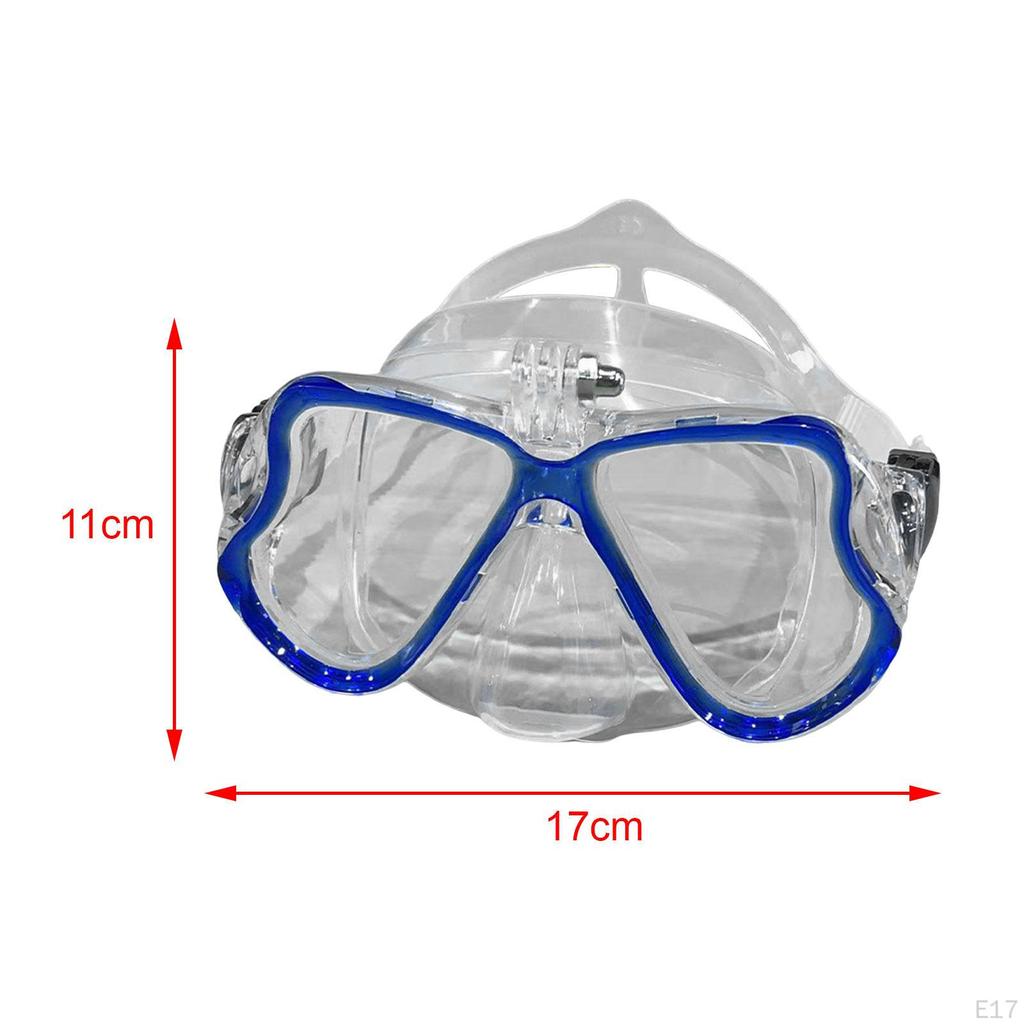 Diving Mask Swimming Camera View Fits Perfectly Over Anti-Fog Goggles for