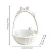 Rabbit Ceramic Storage Basket Compact for Shelf