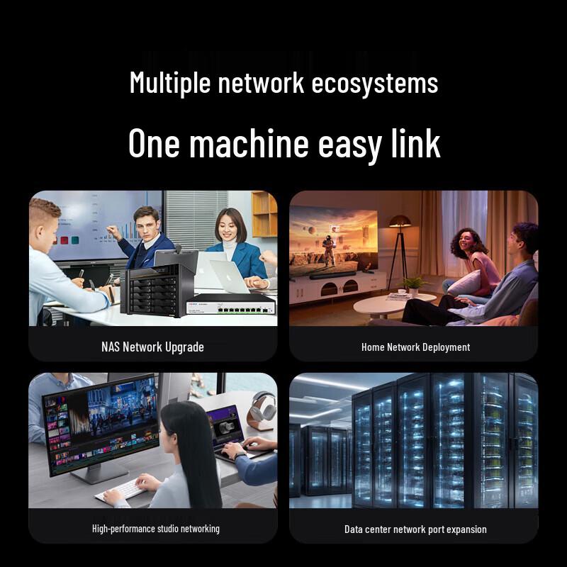 Hoodblue 8-Port 2.5G + 1-Port 10G Managed POE Switch