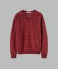 NONBLANK Hairy Stripe V-Neck Ls T-Shirt_Red