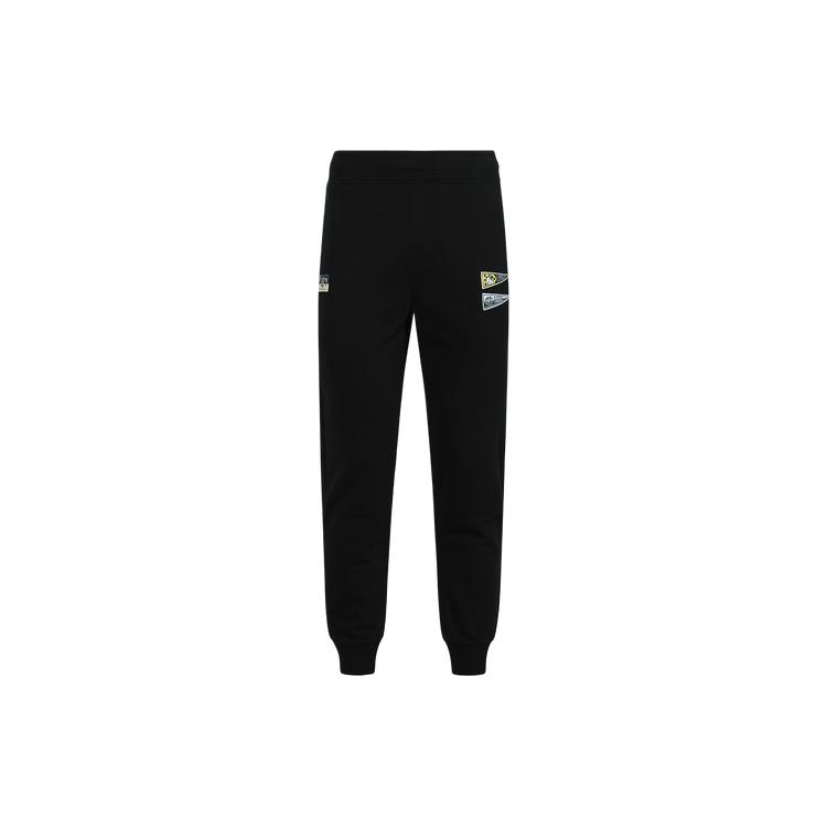 EVISU Casual Pants Men's Black Moderate Cuffed Pants 2ESHTM4SP1095XXCT