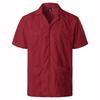 Mens Shirts Pockets Lapel Short Sleeves Cardigan Summer Thin Blouse Breasted Shirt