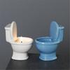 Lustige Toilettenform Kleiner Kerzenhalter Ständer Kreative Teelicht Kerzenständer aus Keramik Heimdeko Geburtstagsgeschenk