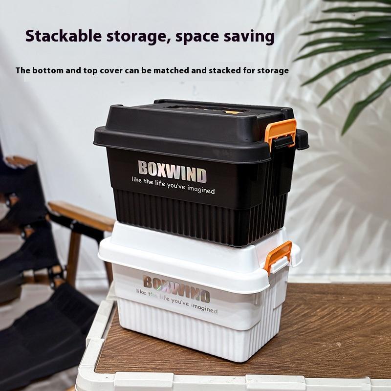 1PC Outdoor Tissue Case Desktop Napkin Paper Storage Box Portable Camping Picnic Seasoning Bottle Organizer Sundries Bucket