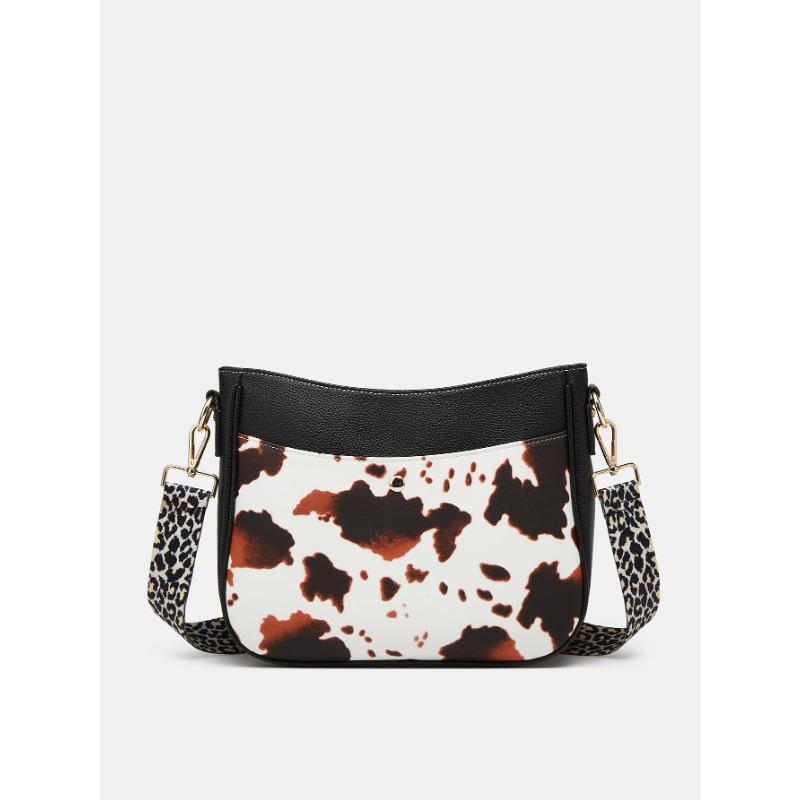 Moon Bag PU Leather Shoulder Bags Women Leisure Purses Fashion Crossbody Messenger Bag For Shopping School Large Capacity Summer