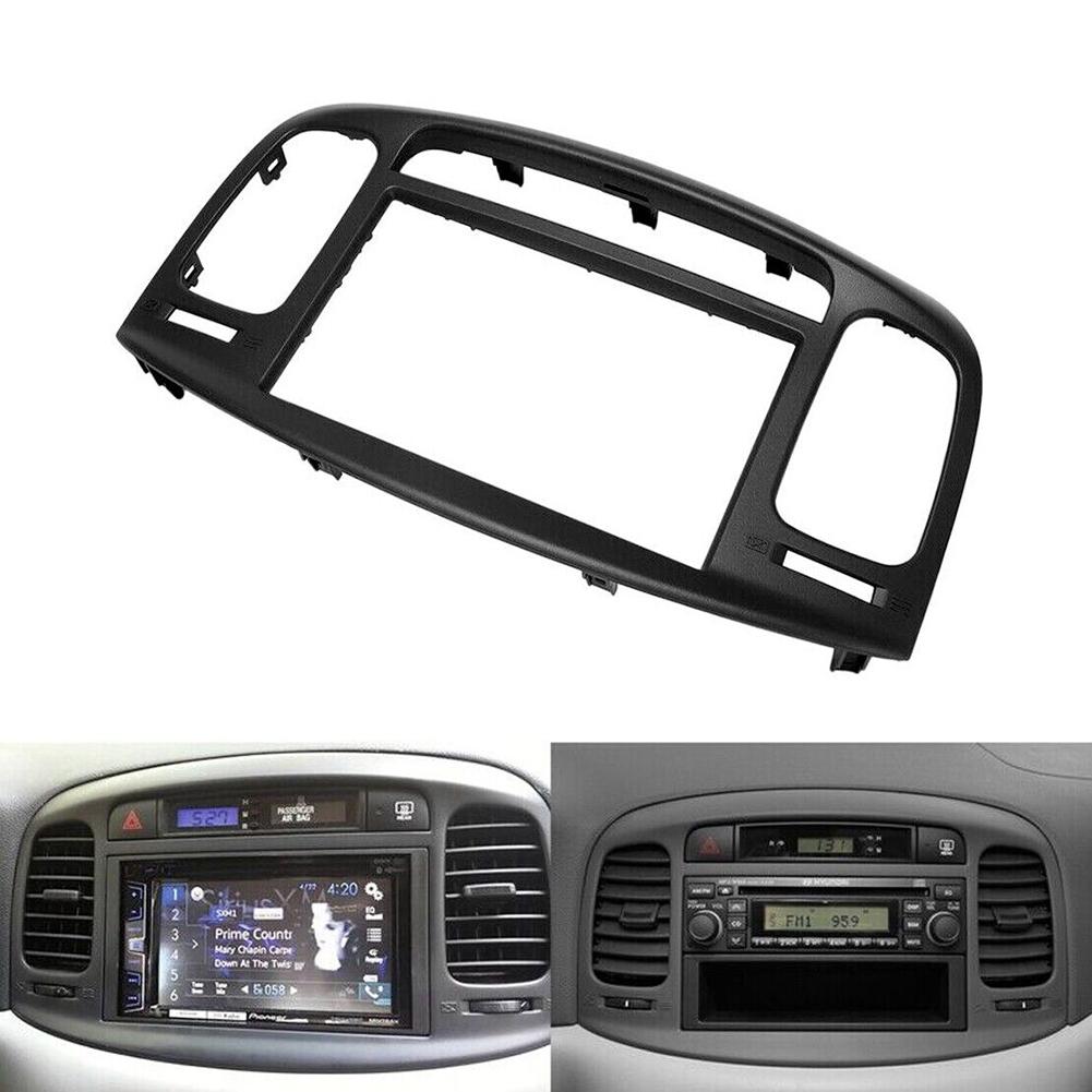 Dashboard Frame Adapter 2Din Stereo Plate Frame Car Audio System Car Dashboard Black Color Brand New Easy To Install