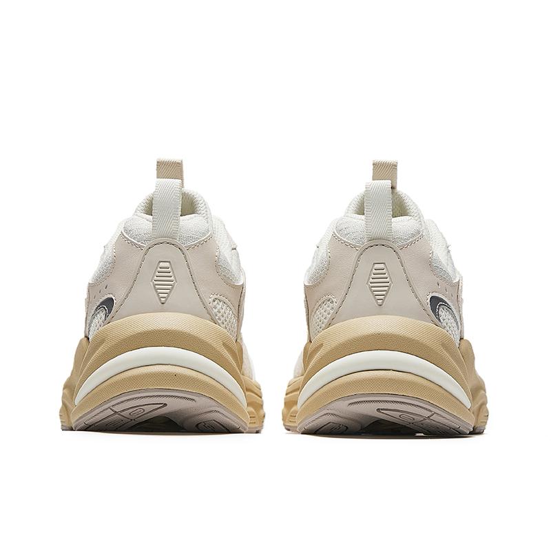 Anta Cushioning Anti-Slip And Wear-Resistant Low-Top Casual Running Shoes Women's White Beige Sneakers
