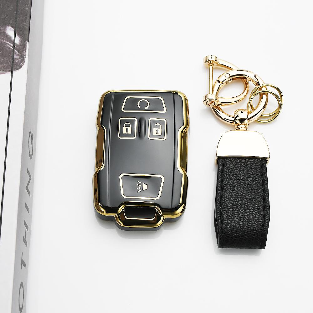 Auto Accessories Smart Keyless Key Ring For Chevrolet Suburban Silverado Gmc Yukon Tahoe Sierra Terrain Car Key Cover Case Fob