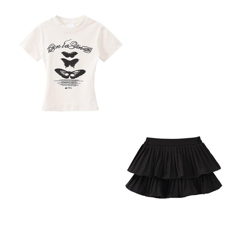 

Наряд для джазового танца и уличной хип-хоп одежды для девочек - Модный стиль, вдохновленный Чжан Юаньин 140cm