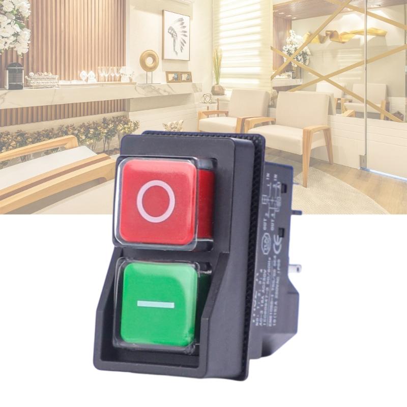 4/5Pin Starter Safety Switches Electromagnetic Push Button Switches for Machine Tool Equipment Waterproof Switches