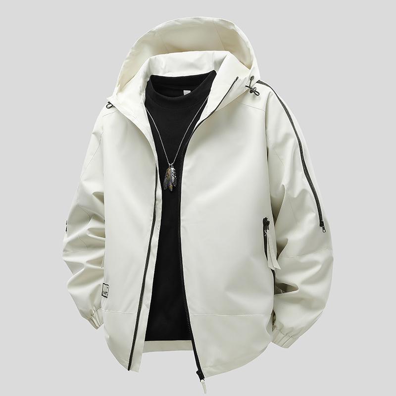 New Large-size Jacket for Men's Hooded Loose Work Clothes for Mountain Family Work Clothes