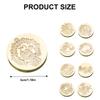 3Pcs Sealing Stamp Head Wax Stamp Head Brass Scrapbooking Stamp Head Emboss Sealings Waxes Seal Stamp Head Replacements