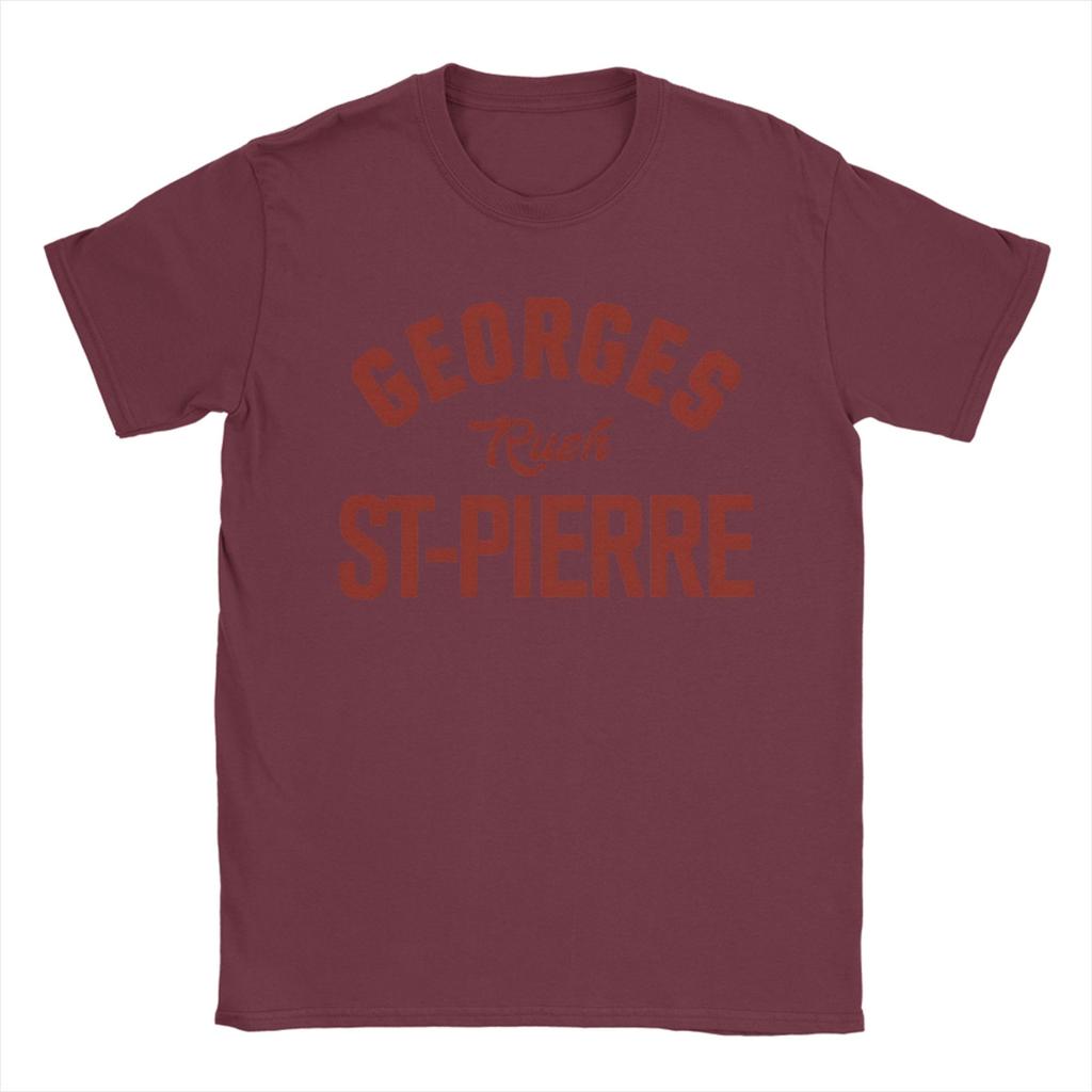 Men Georges St Pierre T Shirts  Pure Cotton Clothing Funny Short Sleeve Round Neck Tee Shirt Gift Idea TShirt