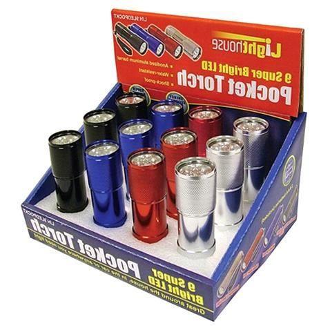 

Lampe torche OUTIFRANCE - Mini 9 LED en aluminium anodisé pour usage extérieur