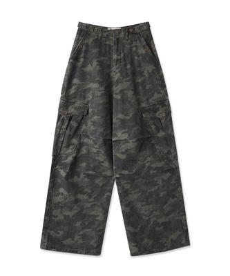 AVANDRESS Enter Wide Cargo Cotton Pants Camo