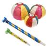 Nostalgic Folk Toy Blowing Paper and Folk Toy Folk Old Nostalgic Set Toys, Balloons, Windpipes. Toys, Set, Crafts, Toys, (Paper Balloons, Windpipes)