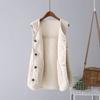 Lamb Wool Vest Jacket Women's Autumn and Winter Fur Integrated Loose and Thin Plush Wear Suede Sleeveless Vest On Both Sides