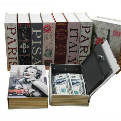 Money Coin Storage Security Safe Lock Jewelry Key Locker Dictionary Safe Box Money Hide Money Safe with Key