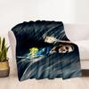 Argentina Football Player Blanket Ultra-Soft Perfect for Seaside Bed Office Chair Four Seasons Multipurpose Stylish Decor