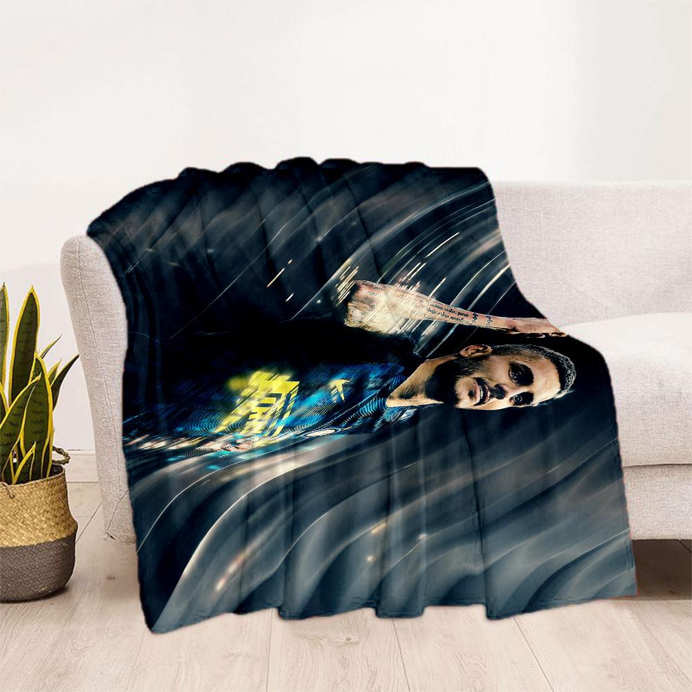 Argentina Football Player Blanket Ultra-Soft Perfect for Seaside Bed Office Chair Four Seasons Multipurpose Stylish Decor