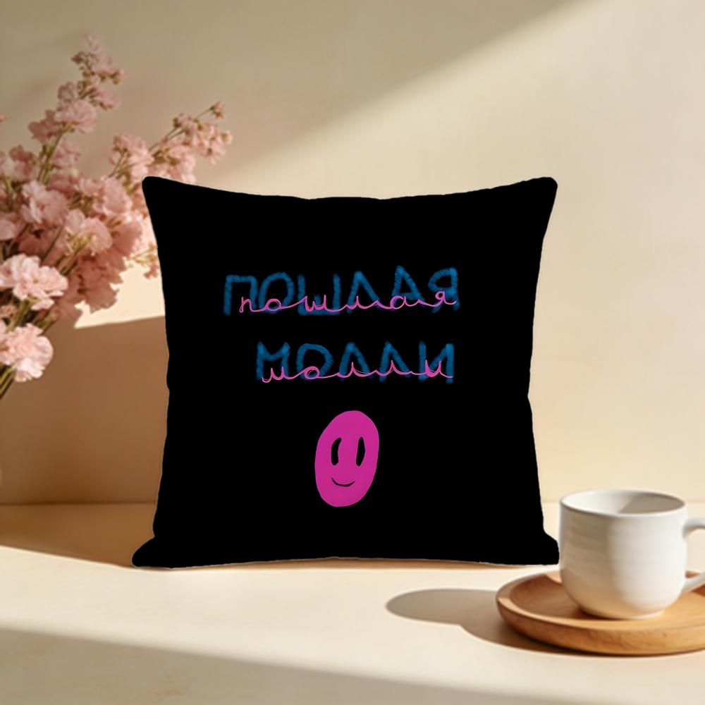 Popular PPoshlaya Mollyes Cushion Cover Stylish Washable Pillow Cover Ideal for Couch Bedroom Car Decoration