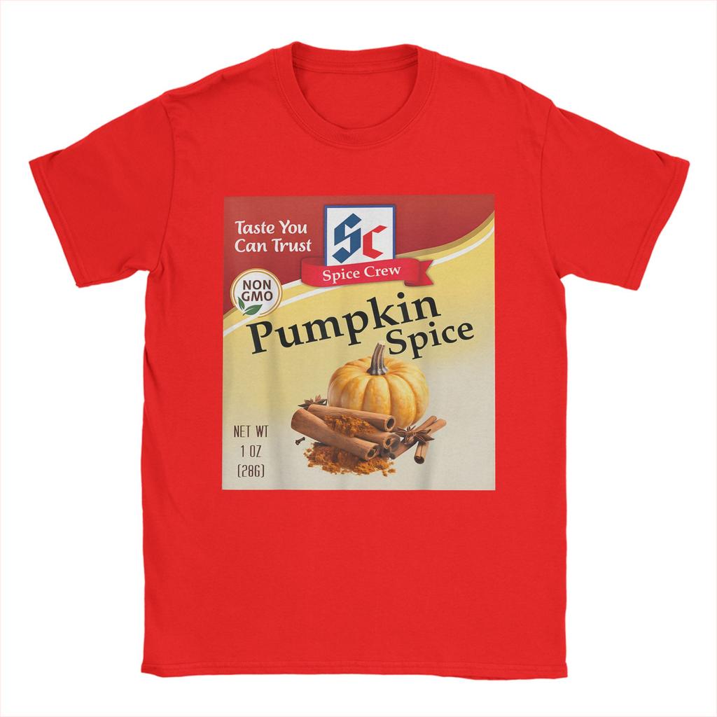 Men's T-Shirts Pumpkin Spice Condiment Costume Holiday Spice Costumes Group Tee Shirt Short Sleeve  T Shirt Crewneck Clothes
