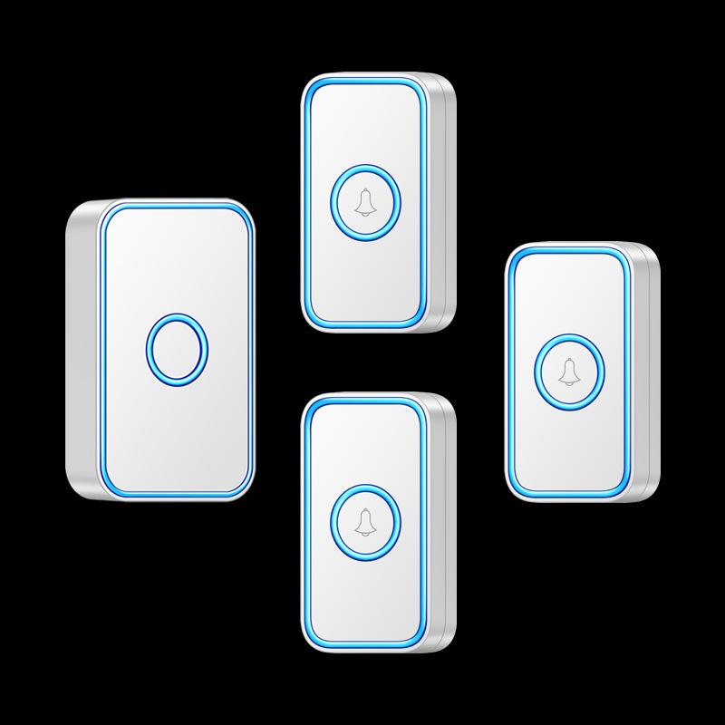 Smart Wireless Three-in-One Doorbell with Remote Control and Elderly Call Button