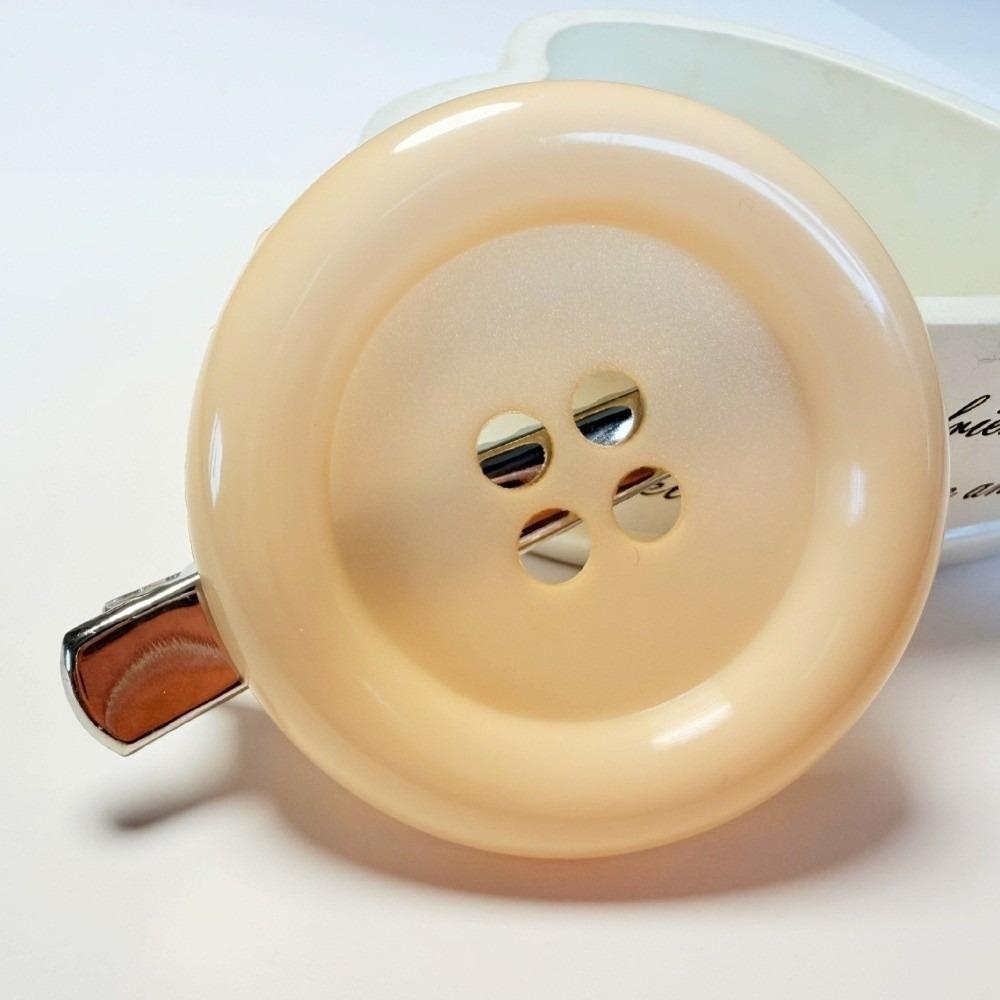 Exaggerated Hair Side Clip Colorful Hair Accessory Extra Large Button Hair Clip Daily Decoration
