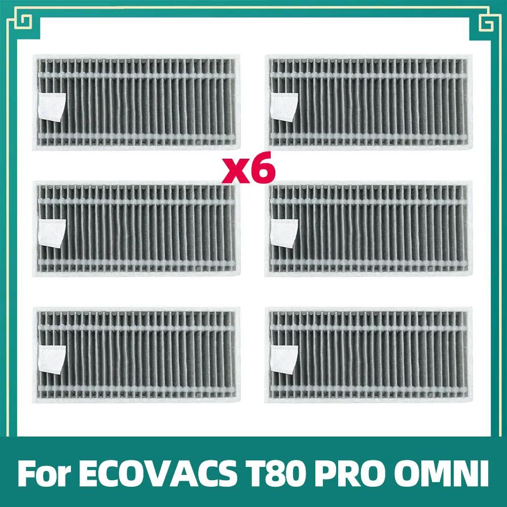 Compatible For ECOVACS T80 PRO OMNI / T80 OMNI Robot Vacuum Replacement Main Roller Mop Cloth Side Brush Dust Bag HEPA Filter