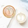 Brass Head Seal Stamp Crown Letters Sealing Wax Stamp for Letter Invitations Decoration English Letters Wax Seal Stamp