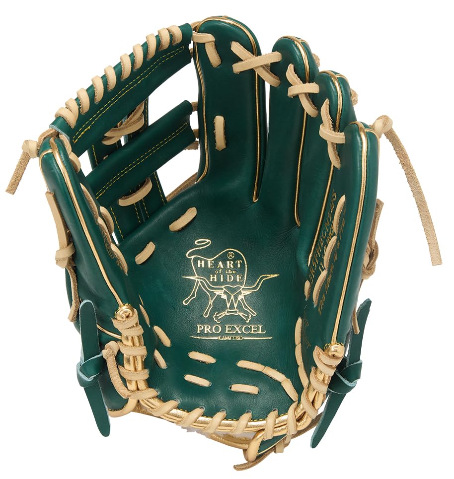Rawlings PRO EXCEL GR5FHECN54FS Baseball Dark Throw HOH® –Color Palette- Glove, Softball, Infielder's, Green, 11.5 Inches, Right-Handed