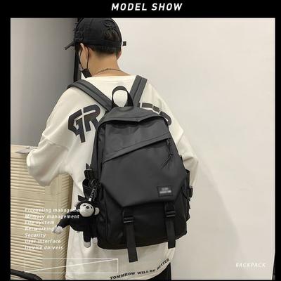 Schoolbag Junior High School Student Versatile Flip Large Capacity Backpack Hong Kong Style Schoolbag Female Korean Version Japanese High School