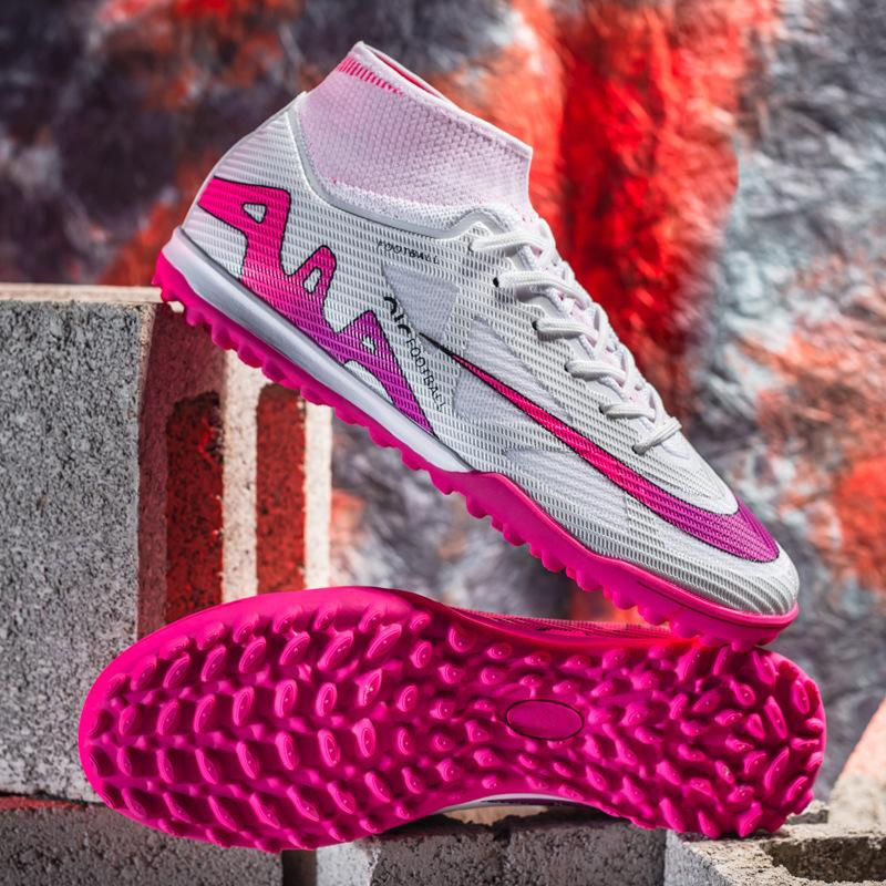 

Spot new football shoes men s and women s long nails broken nails adult sports shoes large size TF artificial grass training shoes 45