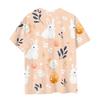 Children's Fashion Casual Short Sleeve Easter Printed Round Neck Fashion T-shirt Top
