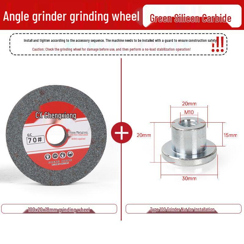 Green Silicon Carbide Angle Grinder Wheel - Metal & Knife Sharpener