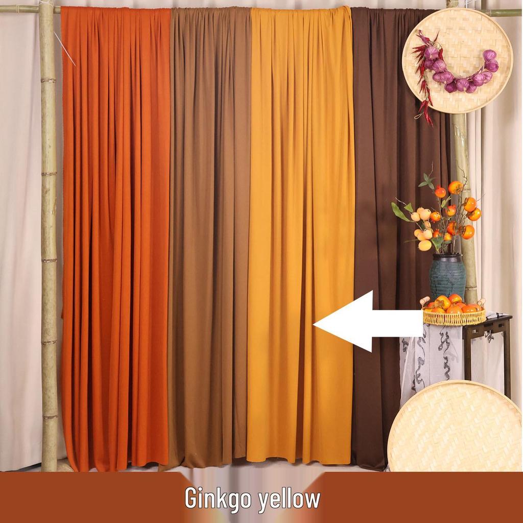 Autumn Harvest Orange Yarn Curtain for Kindergarten Nature Corner Decoration