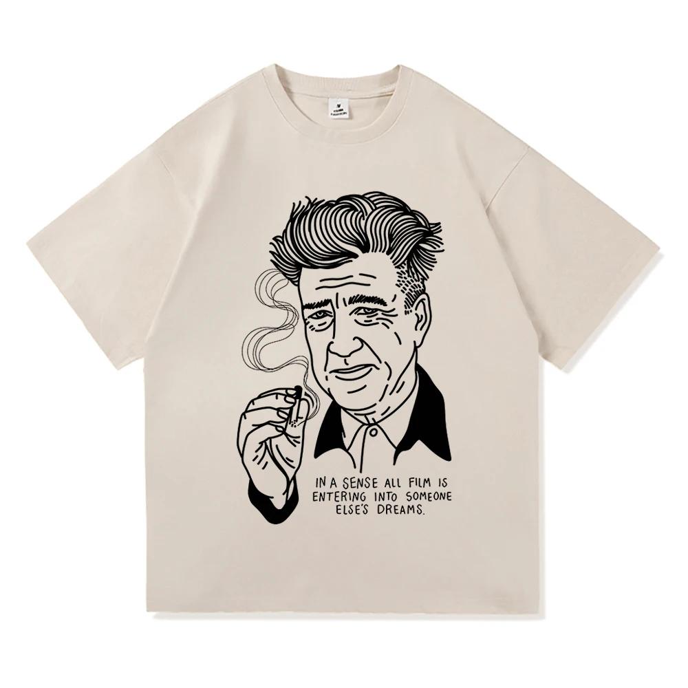 David Lynch T Shirt Summer Fashion Women Unisex Aesthetic Retro Graphic TShirt Unisex High Quality Casual Vintage Tees Shirts Top