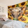 Elephant In Autumn Forest Tapestry, Unique Design Tapestry, Wall Decor for Bedroom,Livingroom, Playroom,Heartwarming Fan Holiday Gifts