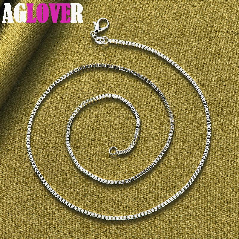 925 Sterling Silver 1.5mm Base Box Chain Necklace Jewelry