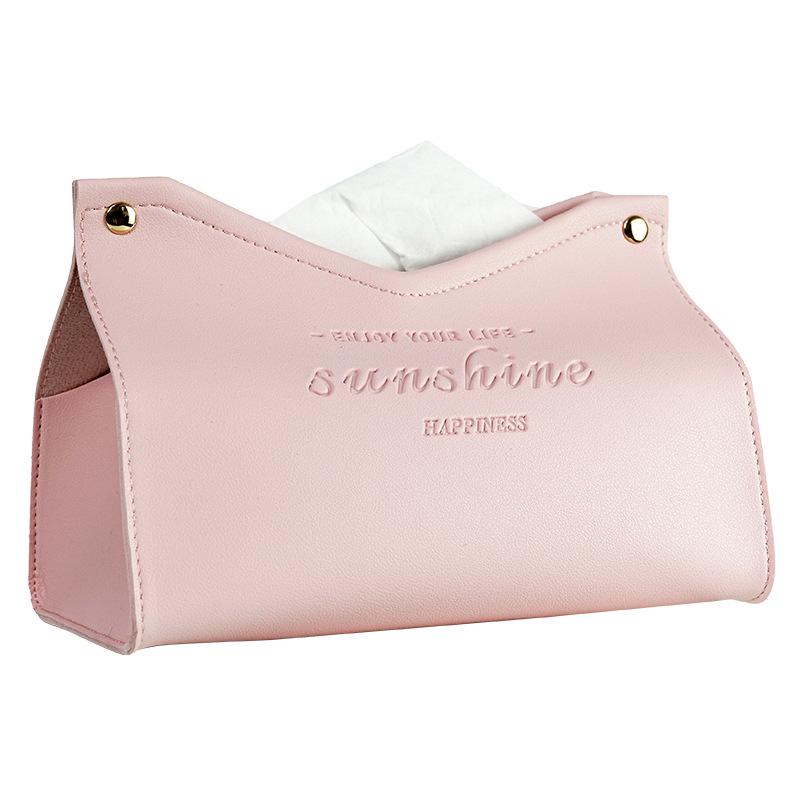Modern Leather Tissue Box Dispenser for Home, Hotel, or Kitchen
