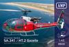 AMP French Aero Spatiale Gazelle Helicopter Plastic Model AVP48020 1/48 SA.341