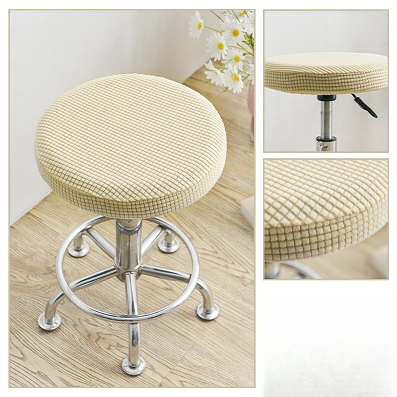 1PC Elastic Removable Soft Anti-dirty Washable Home Decor Round Chair Cover Seat Covers
