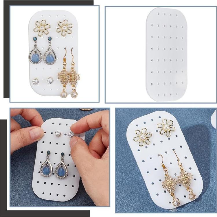 10Pcs Jewelry Display Stand With 44 Earring Slots Space Saving Solution For Storage